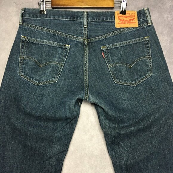 Levis Men 559 Relaxed Straight Fit Blue Jeans size 36x34 Made Poland 100% Cotton